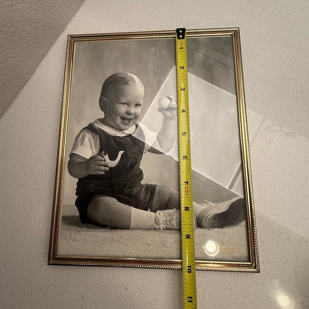 Vintage Baby Boy Photo Picture 1960s Black and White Retro - Picture 15 of 15
